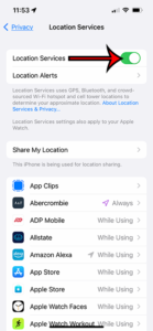 how to turn off iPhone 13 location services